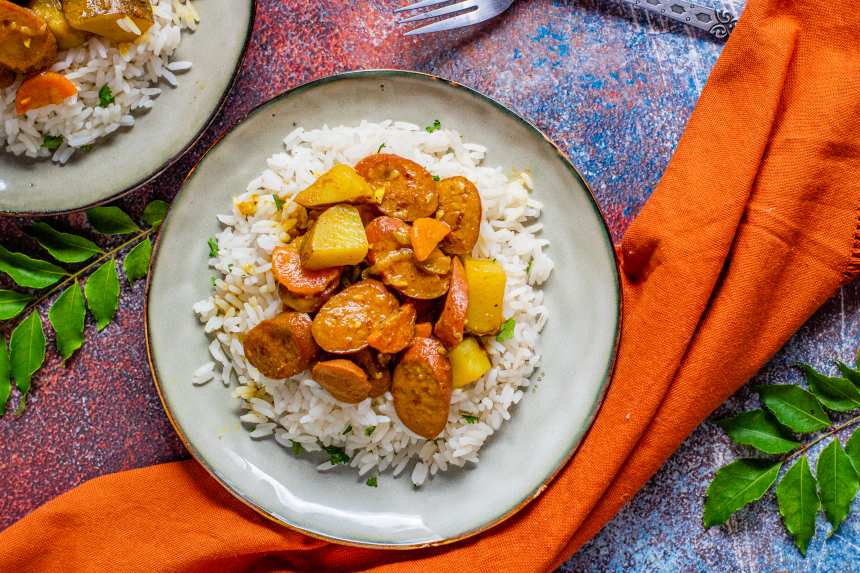 Curried Sausages Recipe